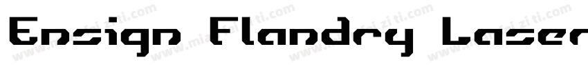Ensign Flandry Laser Italic字体转换